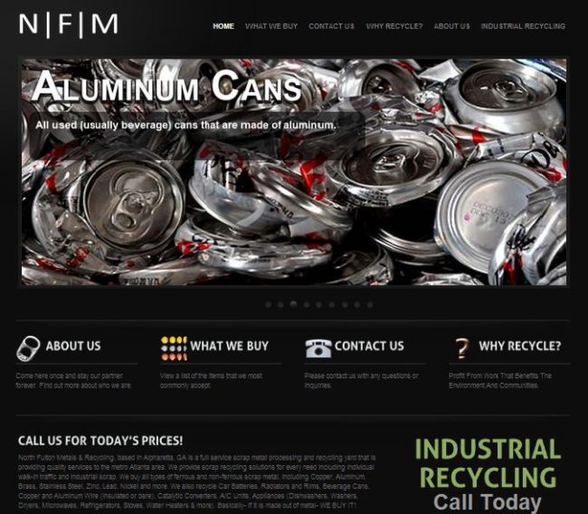 North Fulton Metals - Gwinnett Web Design