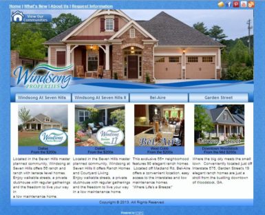 Windsong Properties - Atlanta Web Design